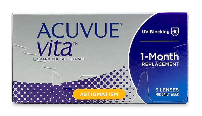 ACUVUE VITA for Astigmatism Monthly 6 pack ($60/Box after Rebate)