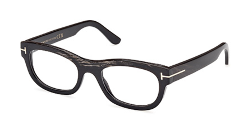 Tom Ford Private Collection Rectangular Buffalo Horn Eyeglasses