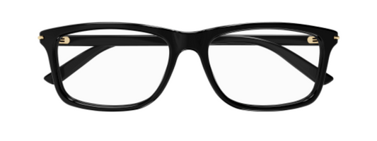 Gucci Rectangular Curved Eyeglasses