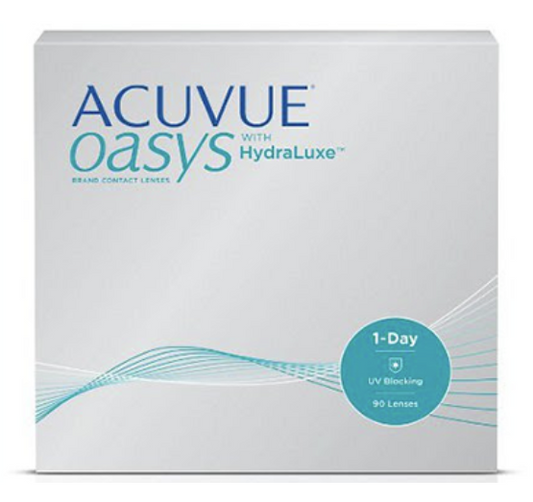 ACUVUE Oasys with HydraLuxe 1-Day 90pack  ($86/Box after Rebate)