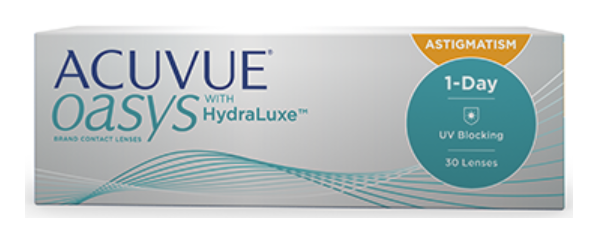 ACUVUE OASYS® 1-Day with HydraLuxe™ for Astigmatism 30pack ($56.67/Box after Rebate)