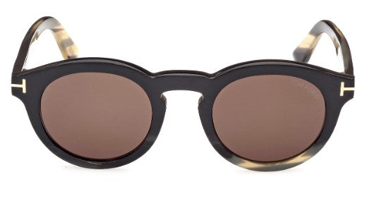 Tom Ford Private Collection Round Buffalo Horn Sunglasses