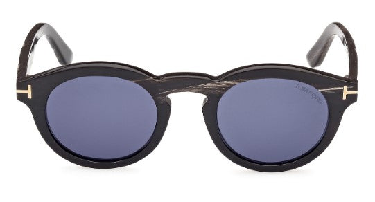 Tom Ford Private Collection Round Buffalo Horn Sunglasses